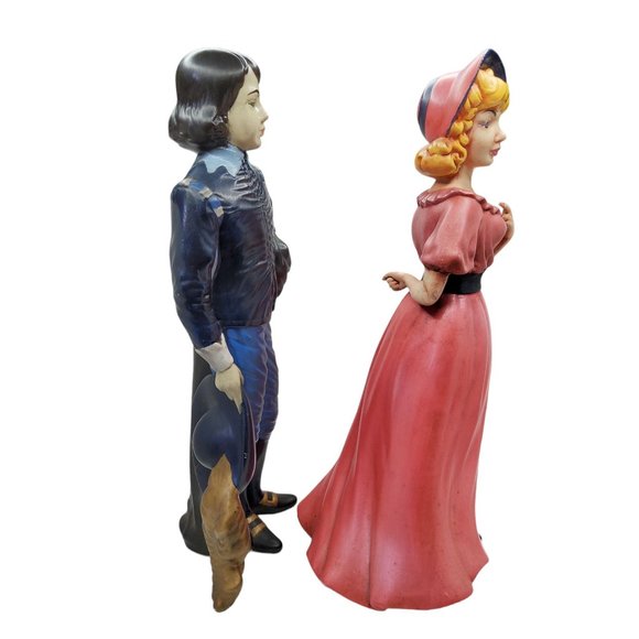 Vintage 1970's Holland Mold Blue Boy and Pinky Large 16" Ceramic Figurines, hand - Picture 2 of 5